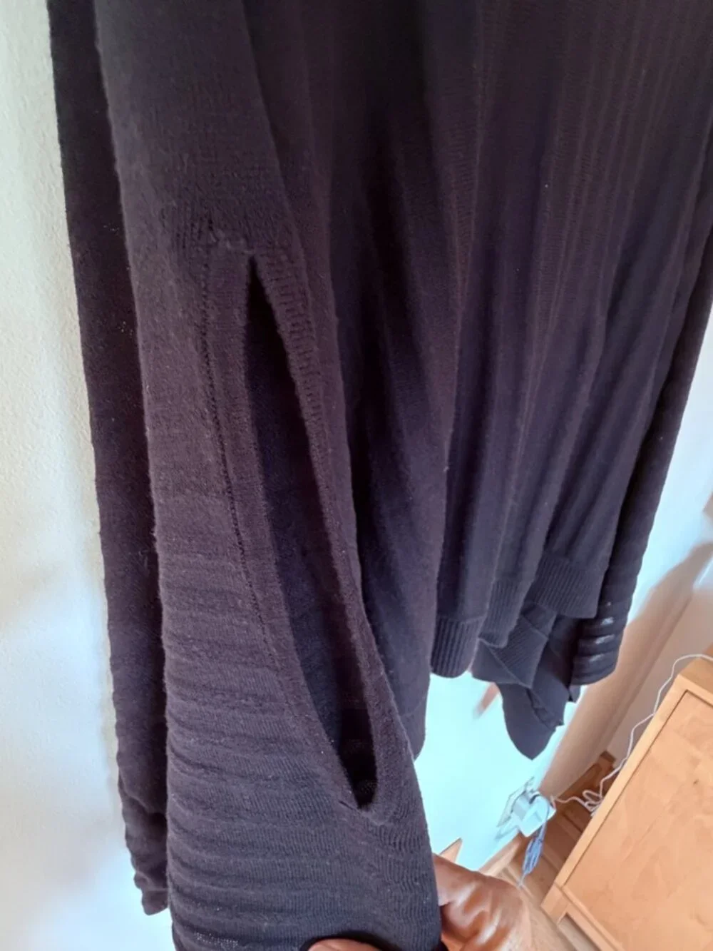 NWOT Lululemon Dark Gray Forward Flow Poncho, Cotton/Silk, One Size